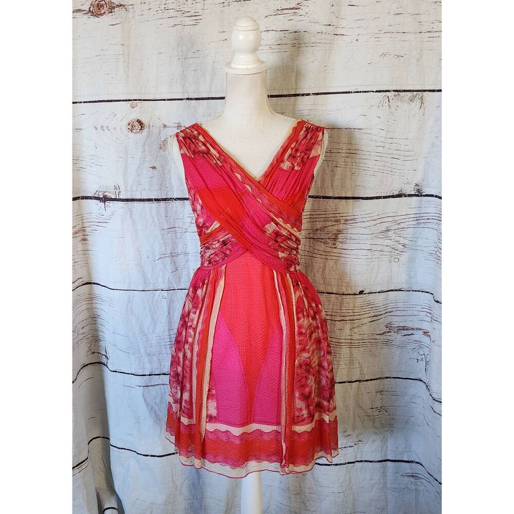 Y2K Anna Sui Spring 2009 Tie Dye Party Dress Size 4 - Picture 2 of 7